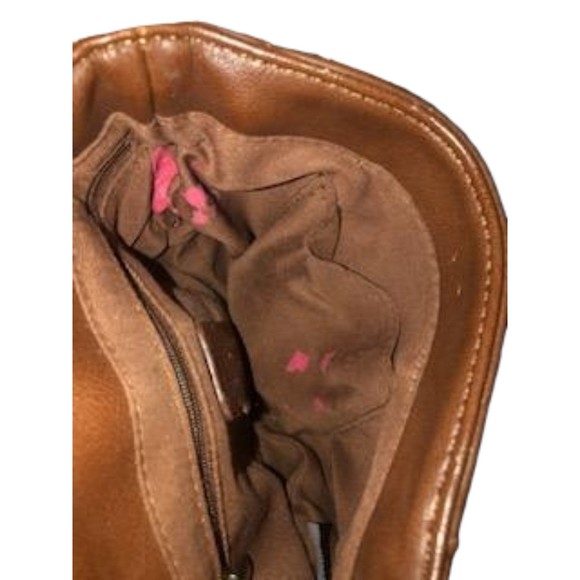 Generic Unbranded Brown Faux Leather Crossbody Purse - Picture 7 of 10